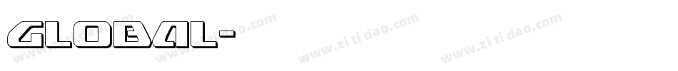 Global字体转换