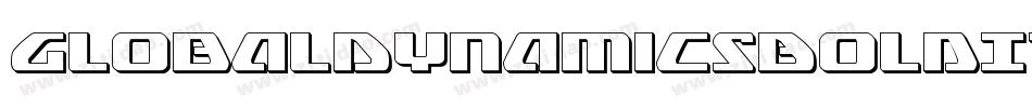 GlobalDynamicsBoldItalic-mwn9字体转换