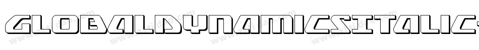 GlobalDynamicsItalic-eBKe字体转换