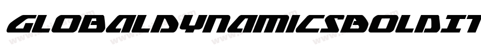 GlobalDynamicsBoldItalic-mwn9字体转换