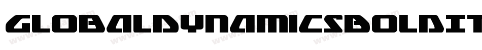 GlobalDynamicsBoldItalic-mwn9字体转换