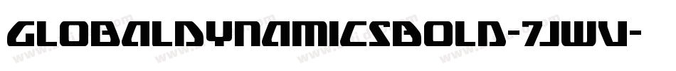 GlobalDynamicsBold-7JwV字体转换