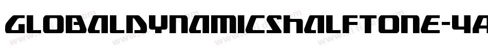 GlobalDynamicsHalftone-4AdB字体转换