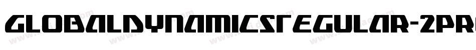 GlobalDynamicsRegular-2pr8字体转换