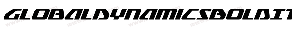 GlobalDynamicsBoldItalic-mwn9字体转换