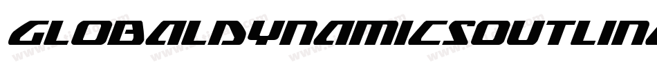 GlobalDynamicsOutlineItalic-ZDwq字体转换
