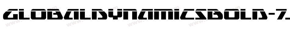GlobalDynamicsBold-7JwV字体转换