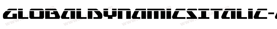 GlobalDynamicsItalic-eBKe字体转换