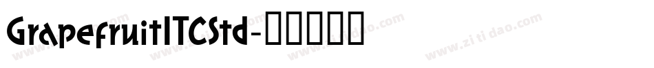 GrapefruitITCStd字体转换