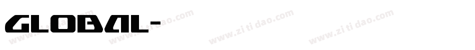 Global字体转换