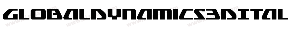 GlobalDynamics3DItalic-w0vz字体转换