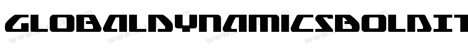 GlobalDynamicsBoldItalic-mwn9字体转换