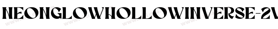 NeonGlowHollowInverse-2VLK字体转换