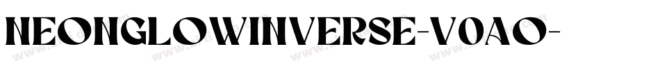 NeonGlowInverse-v0aO字体转换