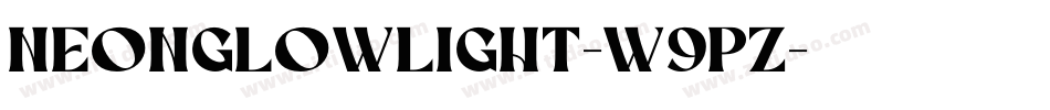 NeonGlowLight-w9PZ字体转换