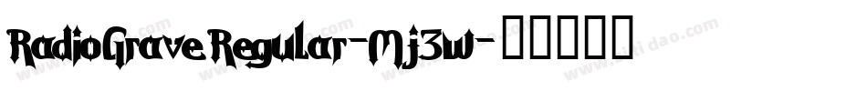 RadioGraveRegular-Mj3w字体转换