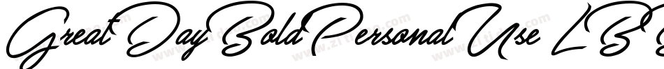 GreatDayBoldPersonalUse-LBB3字体转换