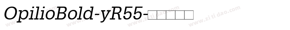 OpilioBold-yR55字体转换