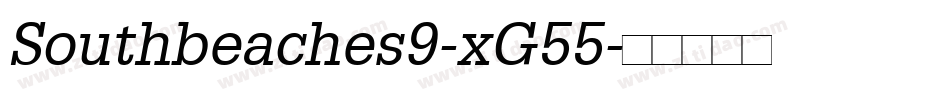 Southbeaches9-xG55字体转换