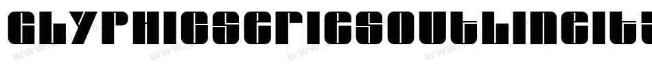 GlyphicSeriesOutlineItalic字体转换