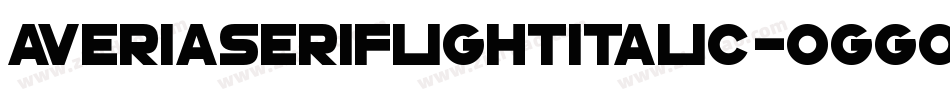 AveriaserifLightitalic-0GGo字体转换