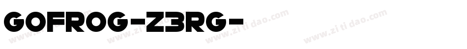 GoFrog-z3RG字体转换