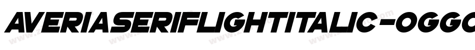 AveriaserifLightitalic-0GGo字体转换