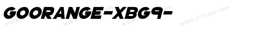GoOrange-XBG9字体转换