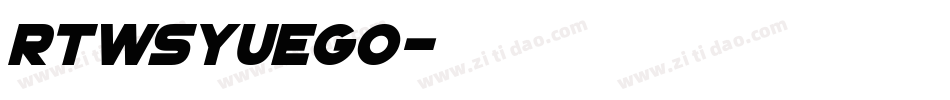 RTWSyueGo字体转换