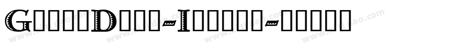 GrecoDeco-Inline字体转换