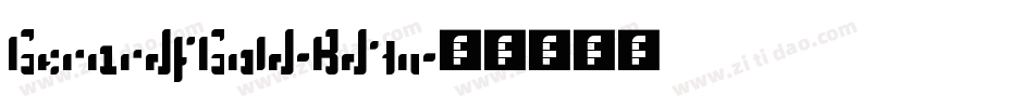 GerardsGold-Bd7n字体转换
