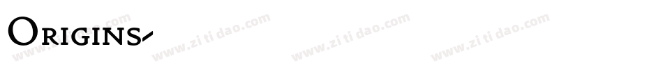 Origins字体转换
