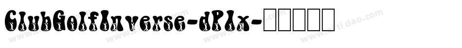 ClubGolfInverse-dP1x字体转换