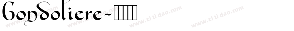 Gondoliere字体转换