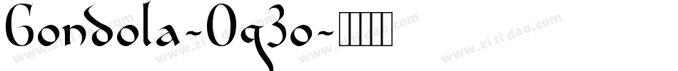 Gondola-Og3o字体转换