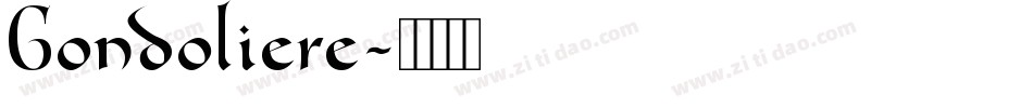 Gondoliere字体转换