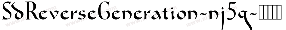 SdReverseGeneration-nj5g字体转换