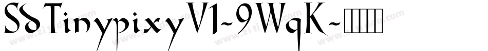 SdTinypixyV1-9WqK字体转换