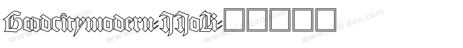 Goodcitymodern-JJoK字体转换
