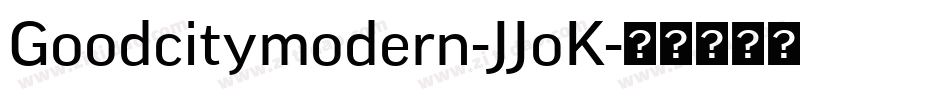 Goodcitymodern-JJoK字体转换