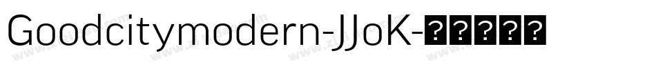 Goodcitymodern-JJoK字体转换