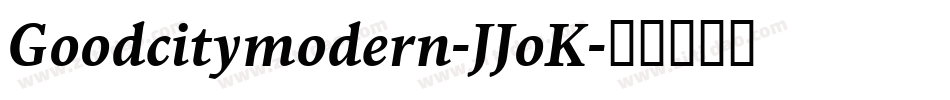 Goodcitymodern-JJoK字体转换