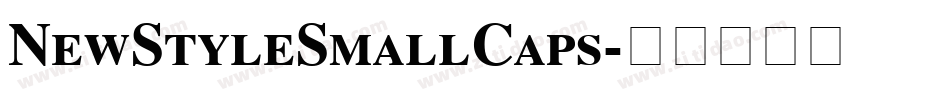 NewStyleSmallCaps字体转换
