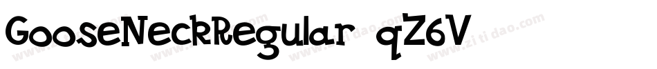 GooseNeckRegular-qZ6V字体转换