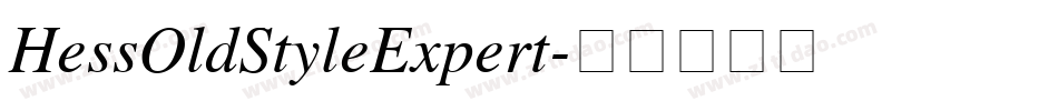 HessOldStyleExpert字体转换