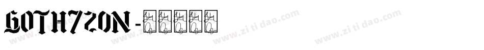Goth720n字体转换