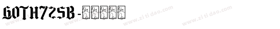 Goth725b字体转换