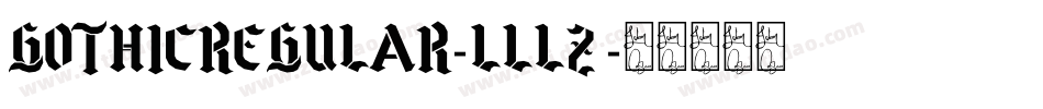 Gothicregular-lLLZ字体转换