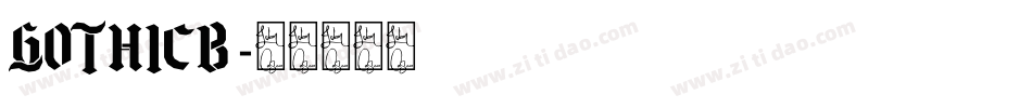 gothicb字体转换