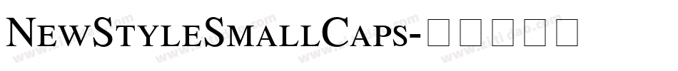 NewStyleSmallCaps字体转换